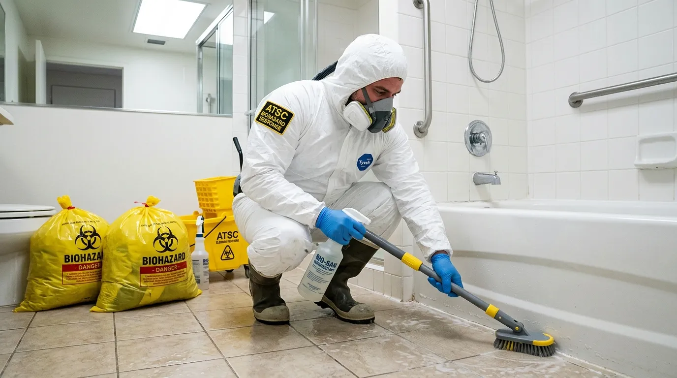Decontamination equipment deployed for Blood Cleanup in East Oak Lane